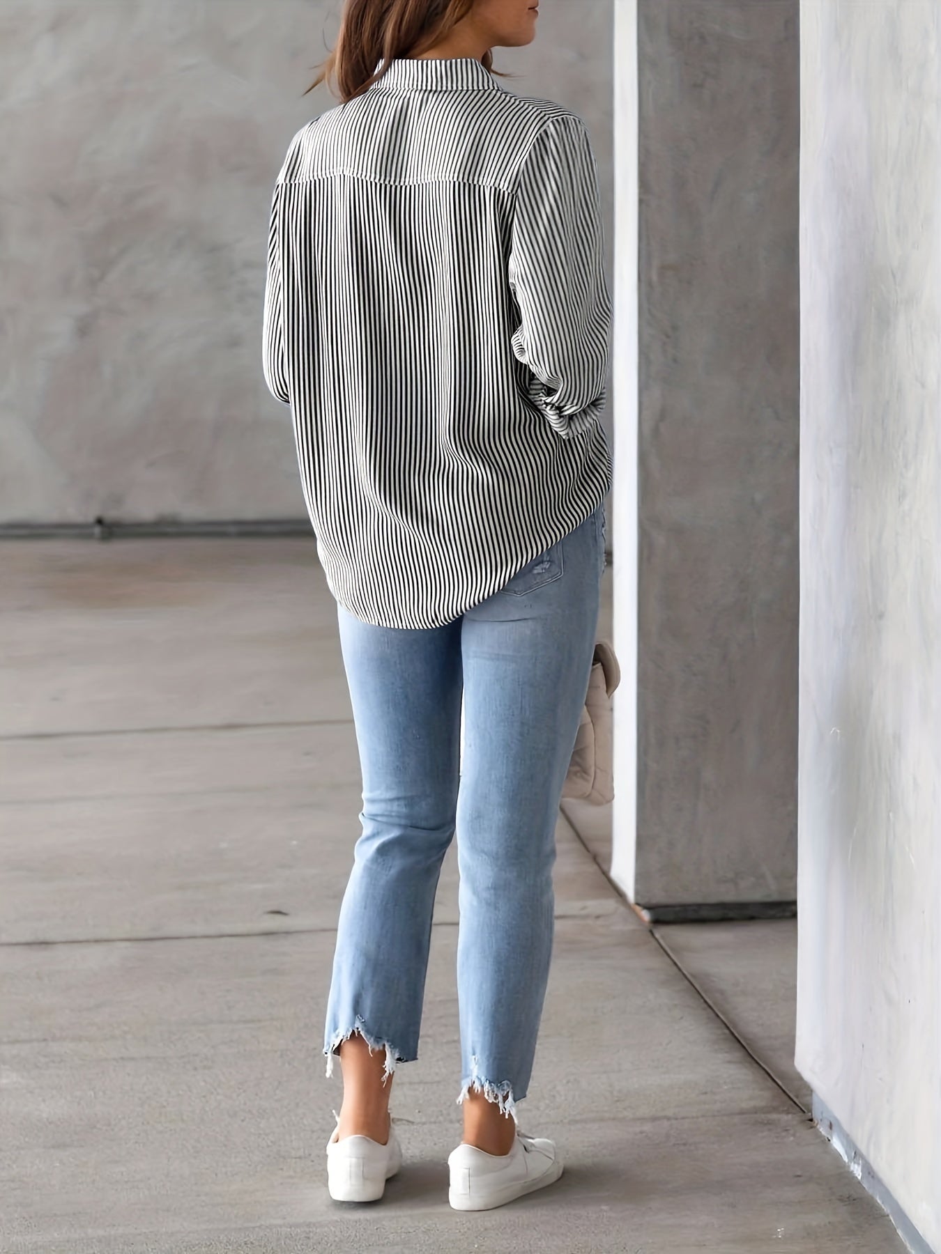 Classic Striped Long-Sleeve Shirt - I Love Goods