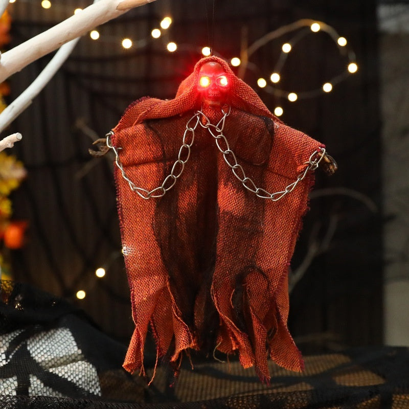Glowing Chain-Bound Skull Ghost - I Love Goods