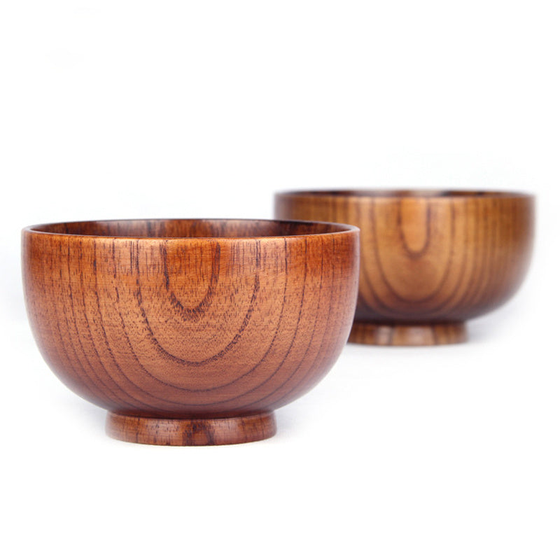 Japanese-Style Wooden Serving Bowls - I Love Goods