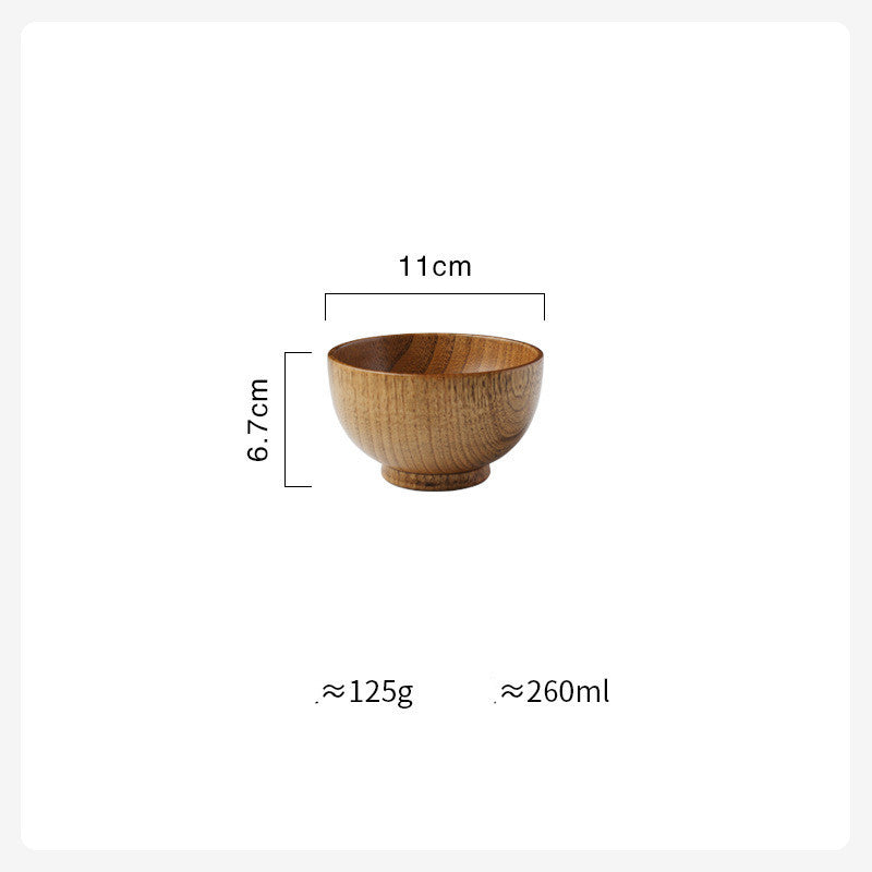 Japanese-Style Wooden Serving Bowls - I Love Goods