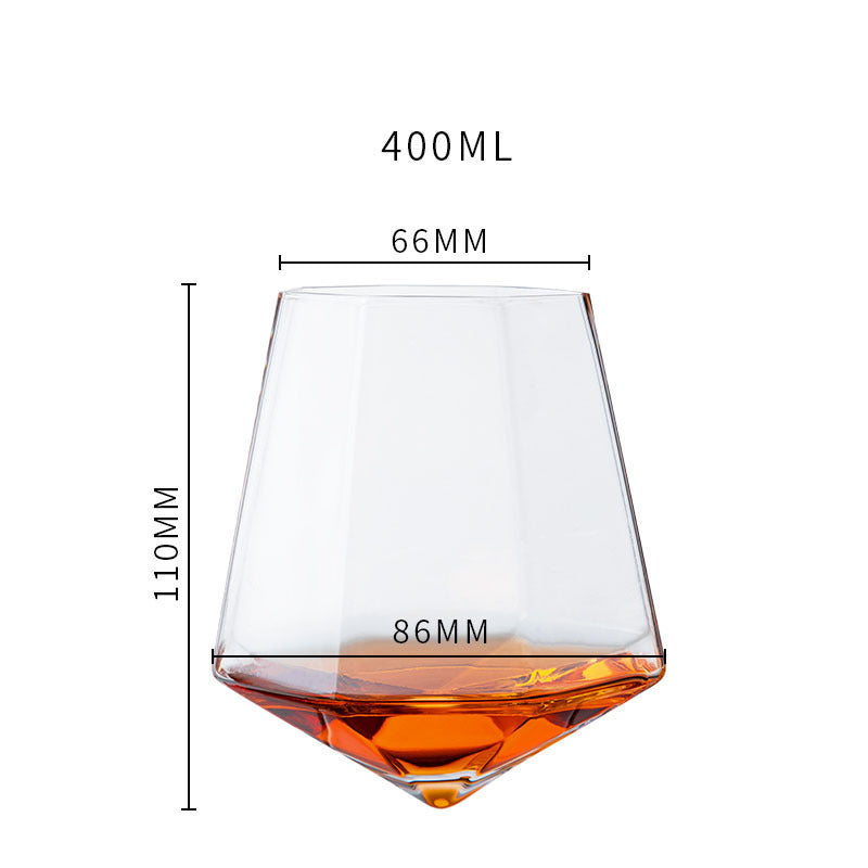 Handmade Crystal Tumbler Wine Glass - I Love Goods