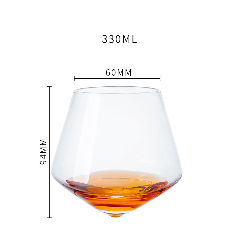Handmade Crystal Tumbler Wine Glass - I Love Goods