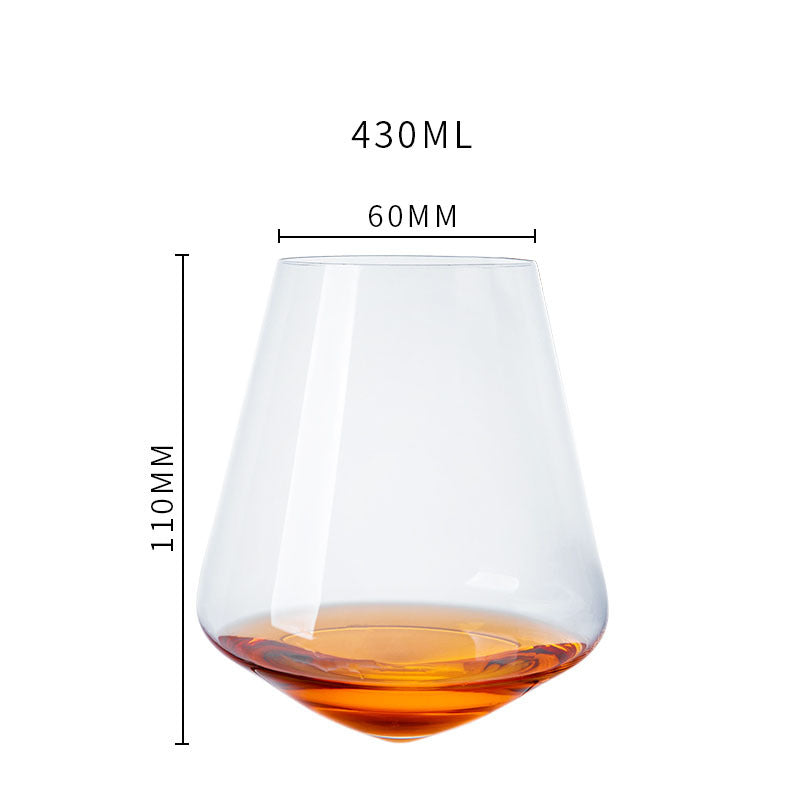 Handmade Crystal Tumbler Wine Glass - I Love Goods