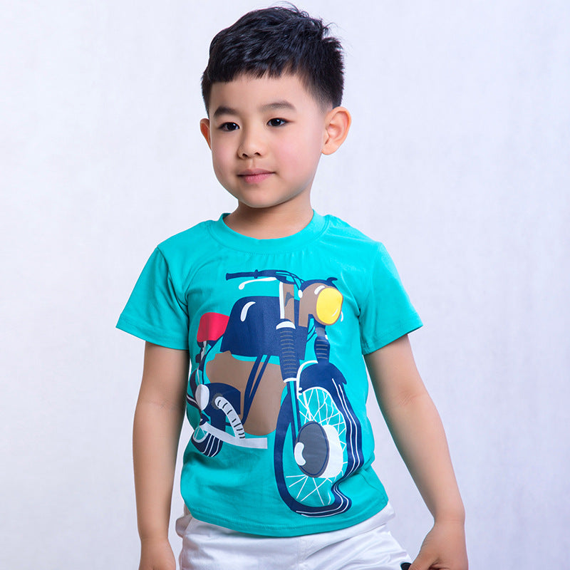 Boys' Trendy Cartoon Tee - I Love Goods