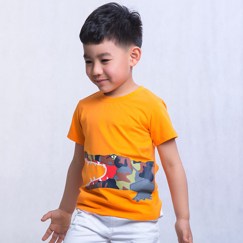 Boys' Trendy Cartoon Tee - I Love Goods