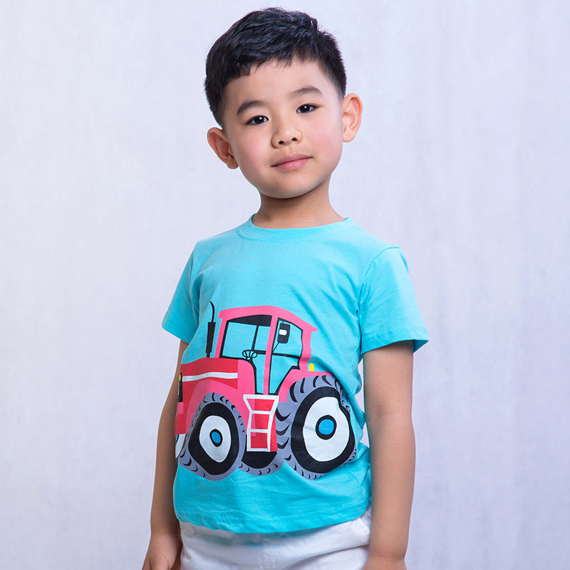 Boys' Trendy Cartoon Tee - I Love Goods