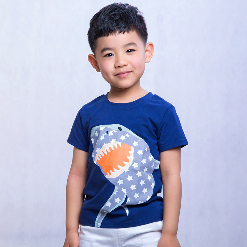 Boys' Trendy Cartoon Tee - I Love Goods