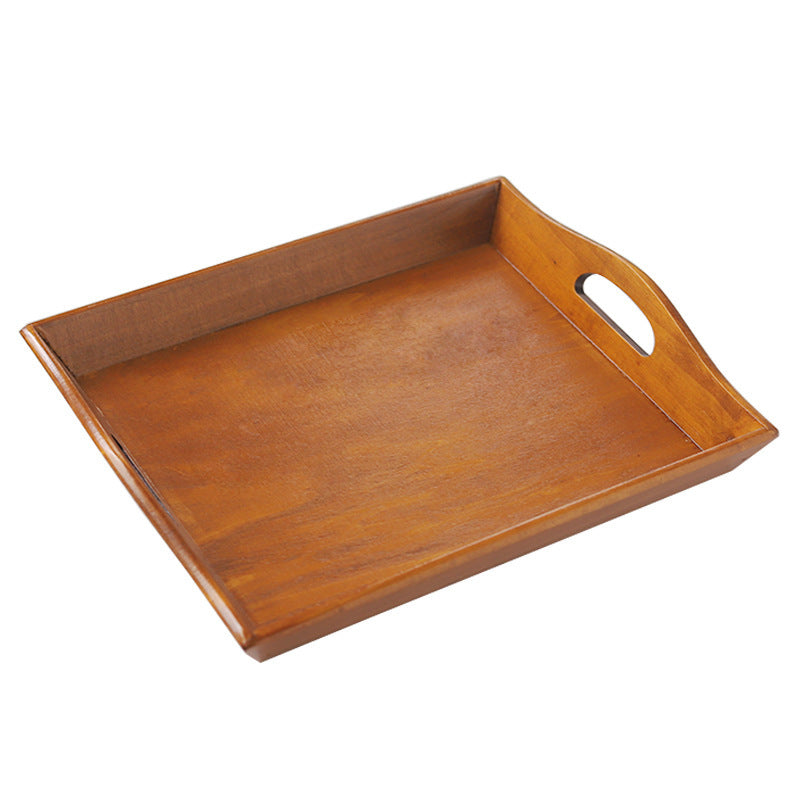 Retro Wood & Bamboo Serving Tray - I Love Goods
