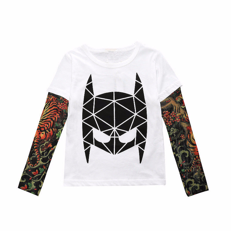 Tattoo long sleeve stitching top - I Love Goods