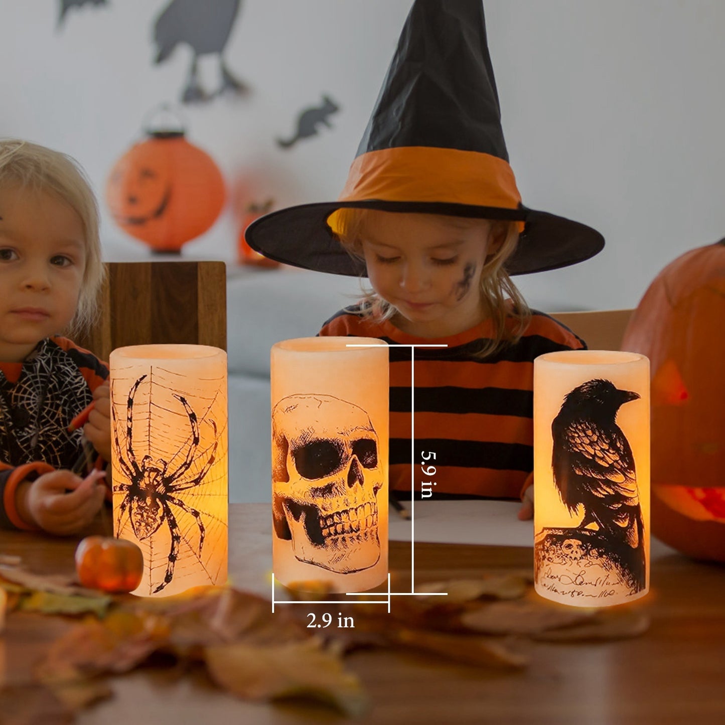 Spooky Glow 3PK Flameless Candles - I Love Goods