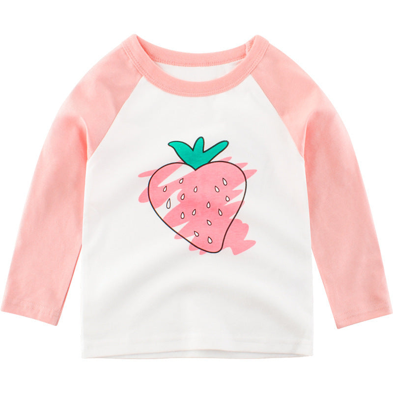 Children's T-shirt Long Sleeve Girls Bottoming Shirt - I Love Goods