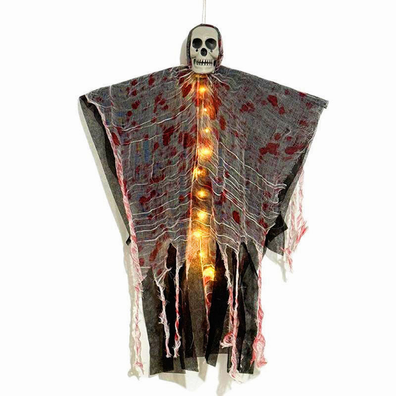 Glowing Blood-Stained Hanging Skull - I Love Goods