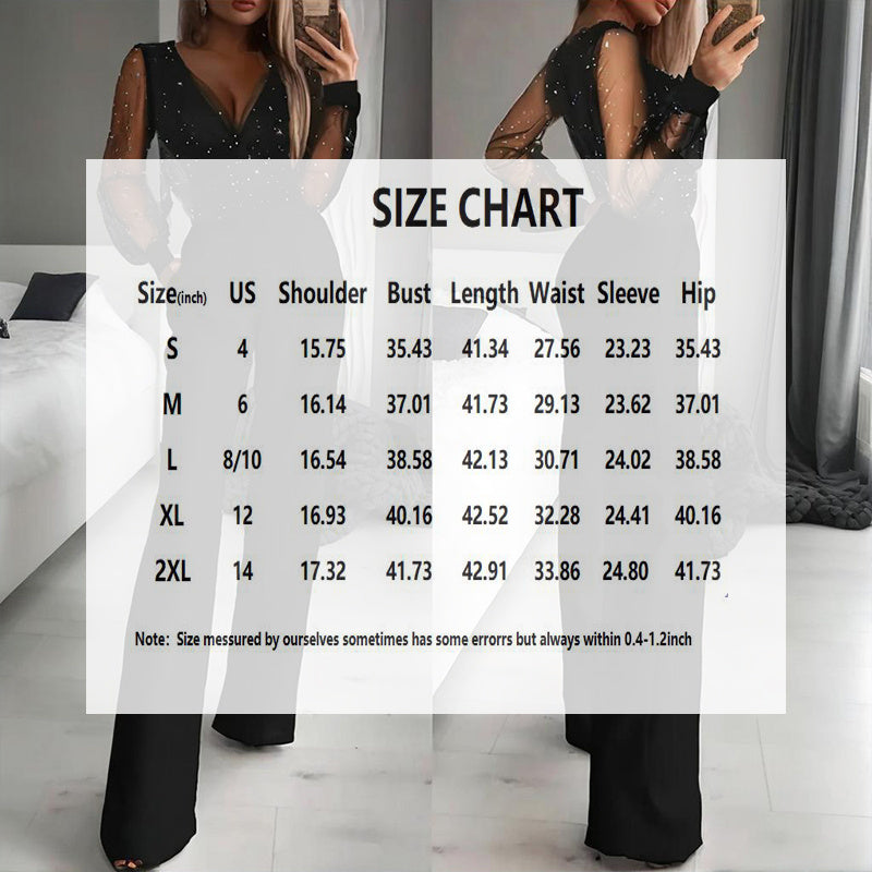 Sparkle & Slay: Sequin Tulle Jumpsuit - I Love Goods