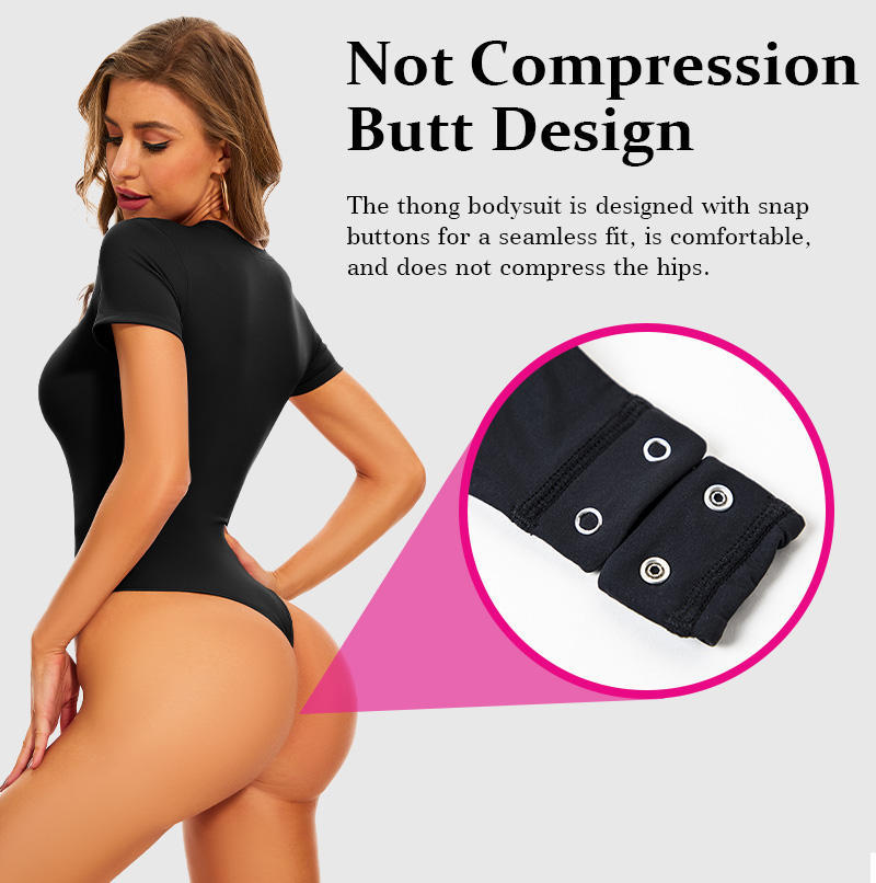 Second-Skin Short-Sleeve Shapewear - I Love Goods