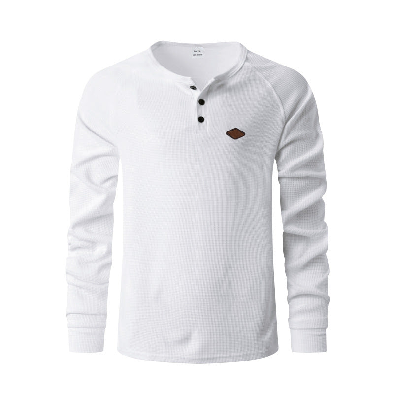 Men's Quick-Dry Waffle Henry Shirt - I Love Goods