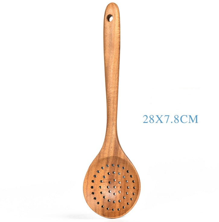 Natural Teak Wood Cooking Tool Set - I Love Goods