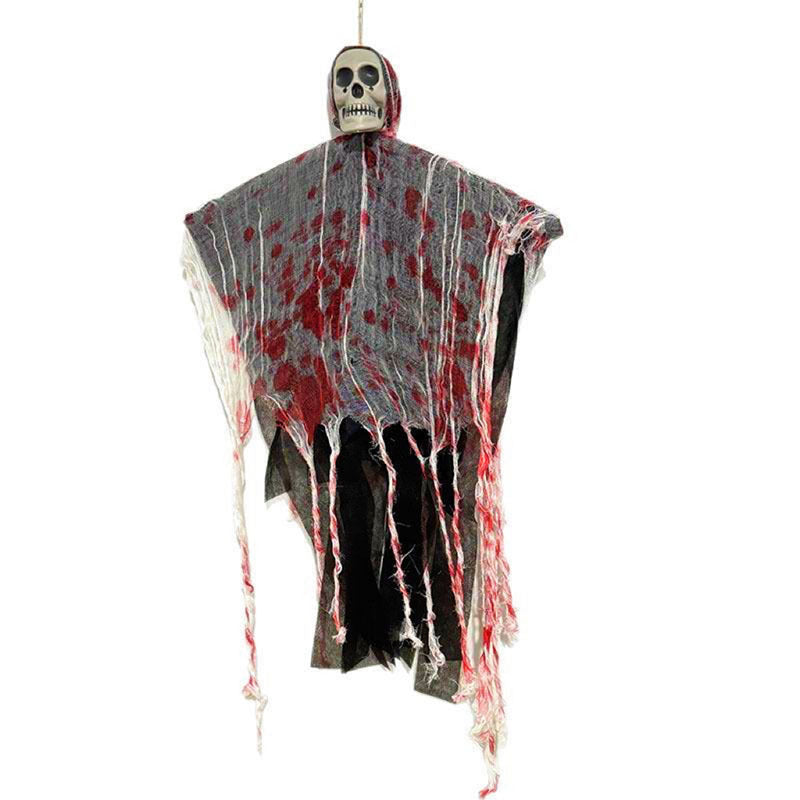 Glowing Blood-Stained Hanging Skull - I Love Goods