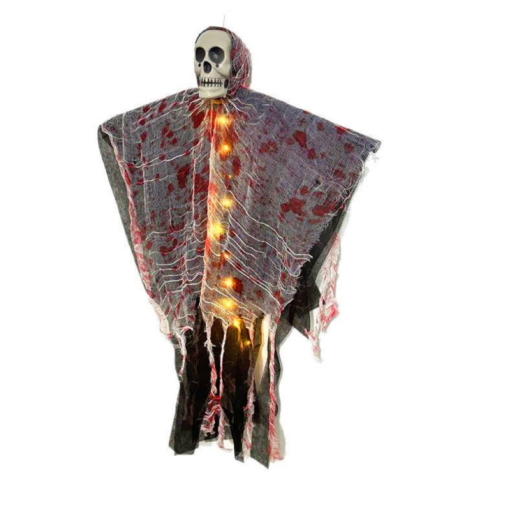 Glowing Blood-Stained Hanging Skull - I Love Goods