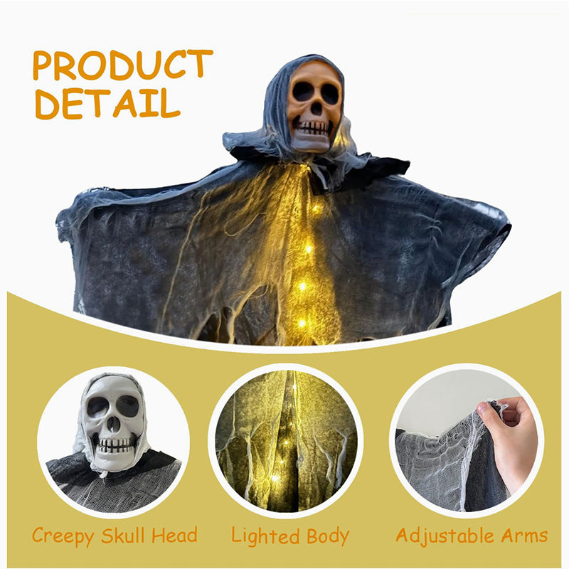Outdoor Horror Hanging Skull Prop - I Love Goods