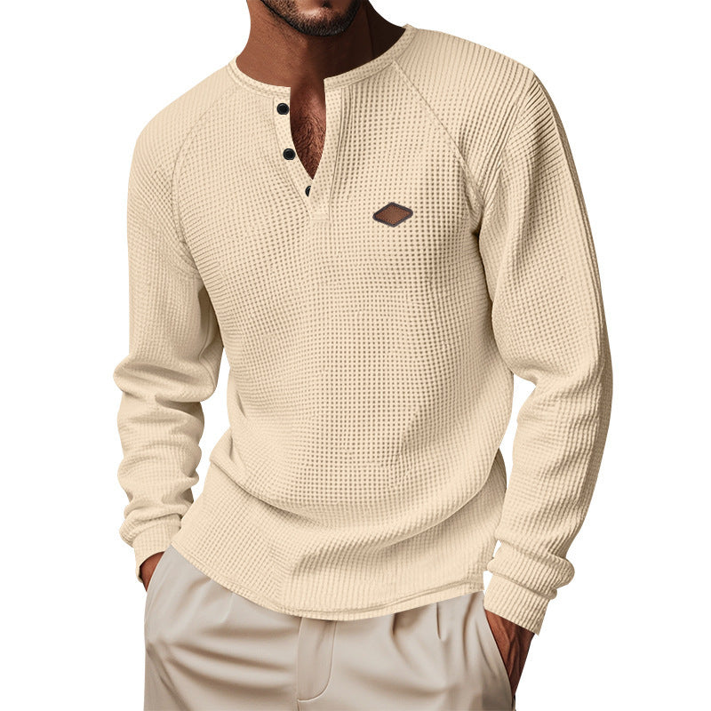 Men's Quick-Dry Waffle Henry Shirt - I Love Goods