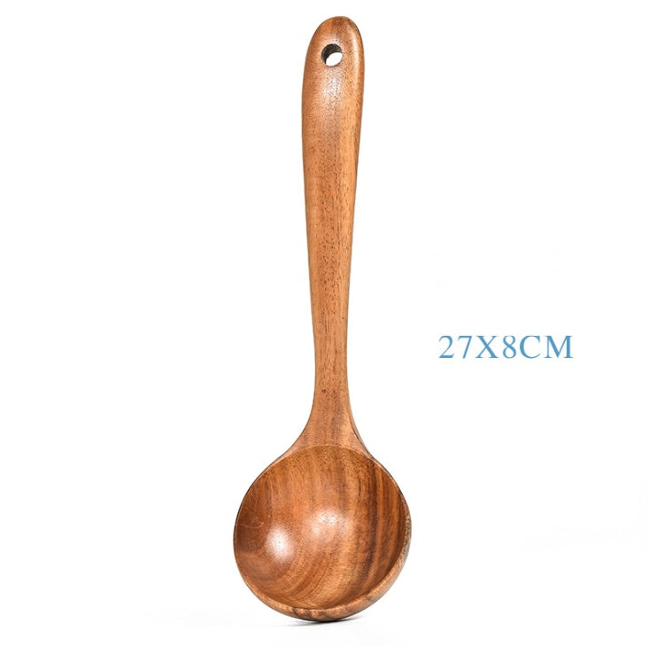 Natural Teak Wood Cooking Tool Set - I Love Goods