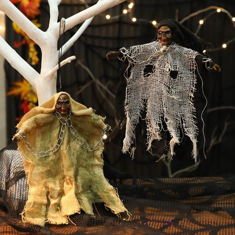 Glowing Chain-Bound Skull Ghost - I Love Goods
