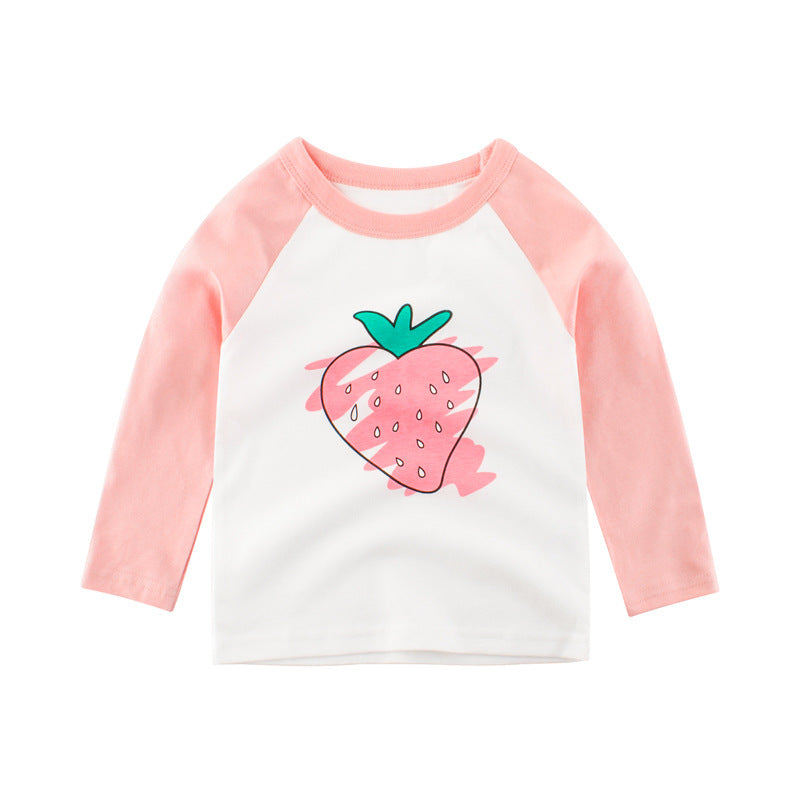 Children's T-shirt Long Sleeve Girls Bottoming Shirt - I Love Goods
