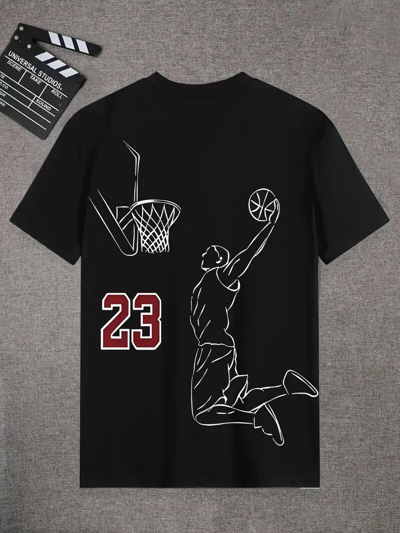 Men's Jumpman Printed Short-sleeved T-shirt - I Love Goods