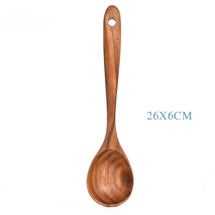 Natural Teak Wood Cooking Tool Set - I Love Goods