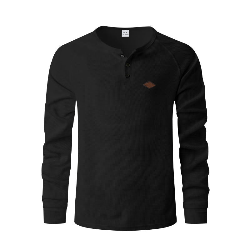 Men's Quick-Dry Waffle Henry Shirt - I Love Goods