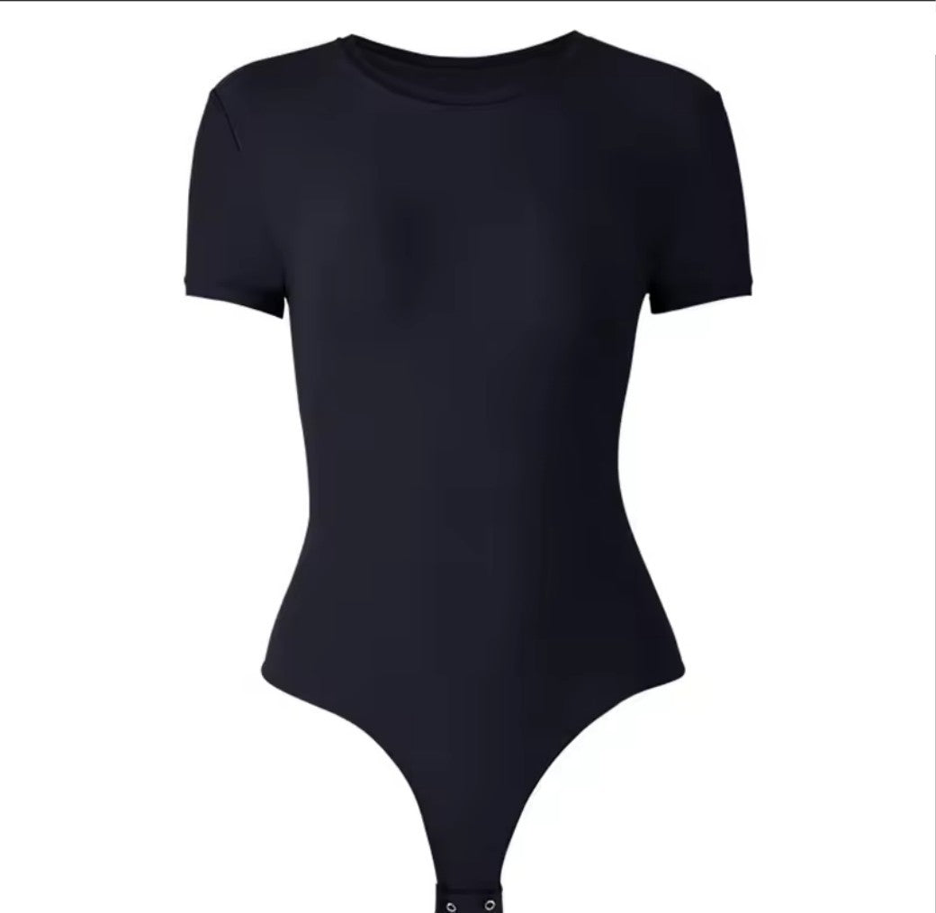 Second-Skin Short-Sleeve Shapewear - I Love Goods