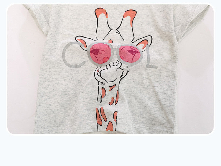 Round Neck Children's Top Bottoming Shirt - I Love Goods