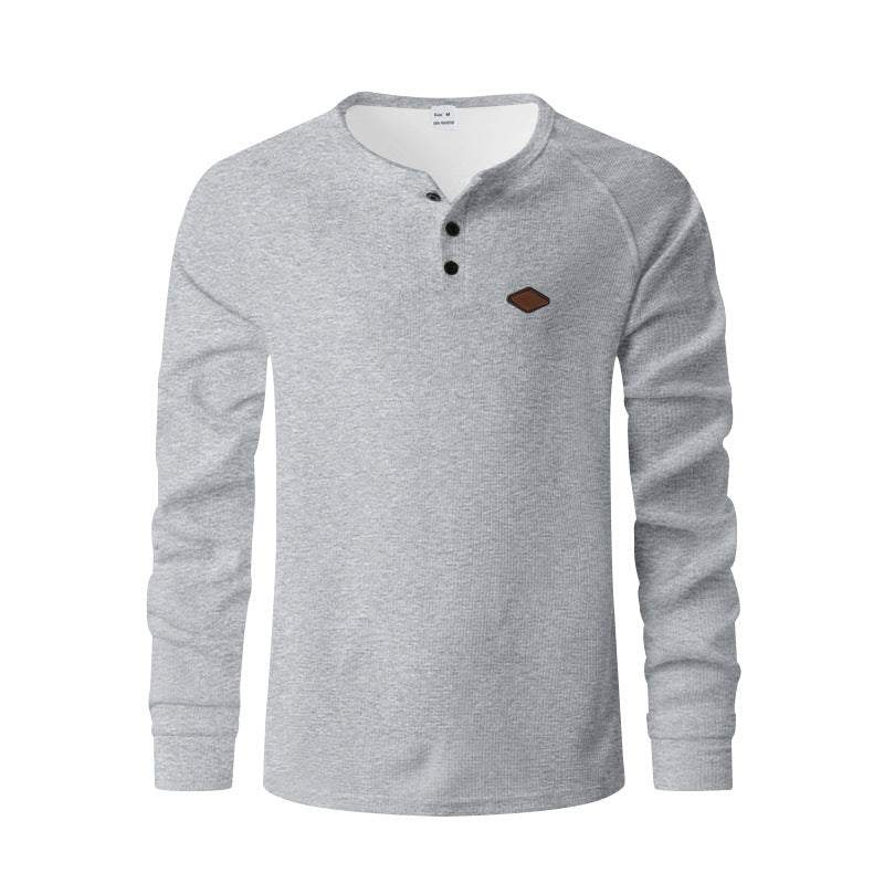 Men's Quick-Dry Waffle Henry Shirt - I Love Goods