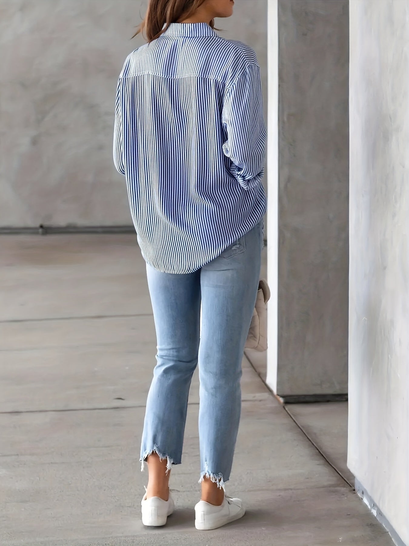 Classic Striped Long-Sleeve Shirt - I Love Goods