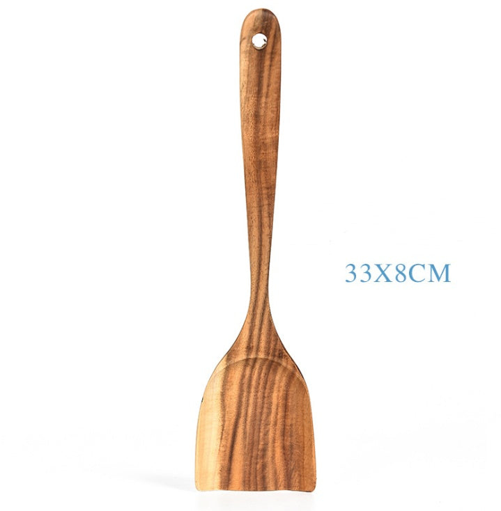 Natural Teak Wood Cooking Tool Set - I Love Goods