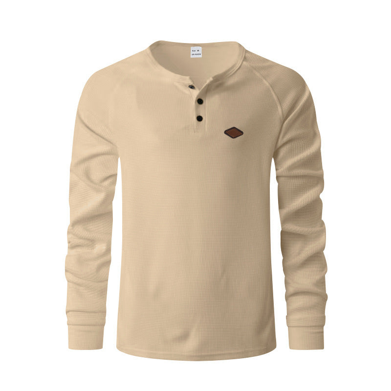 Men's Quick-Dry Waffle Henry Shirt - I Love Goods
