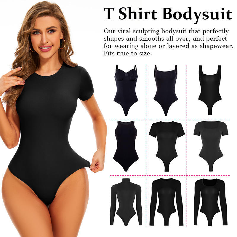 Second-Skin Short-Sleeve Shapewear - I Love Goods