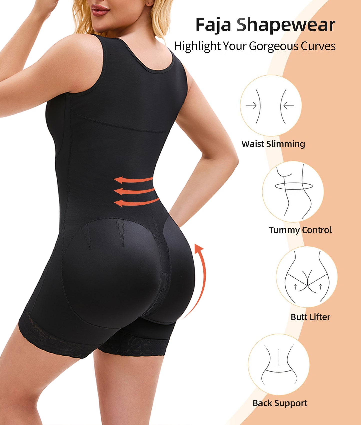 Elegant Tummy Control Full Body Shaper - I Love Goods