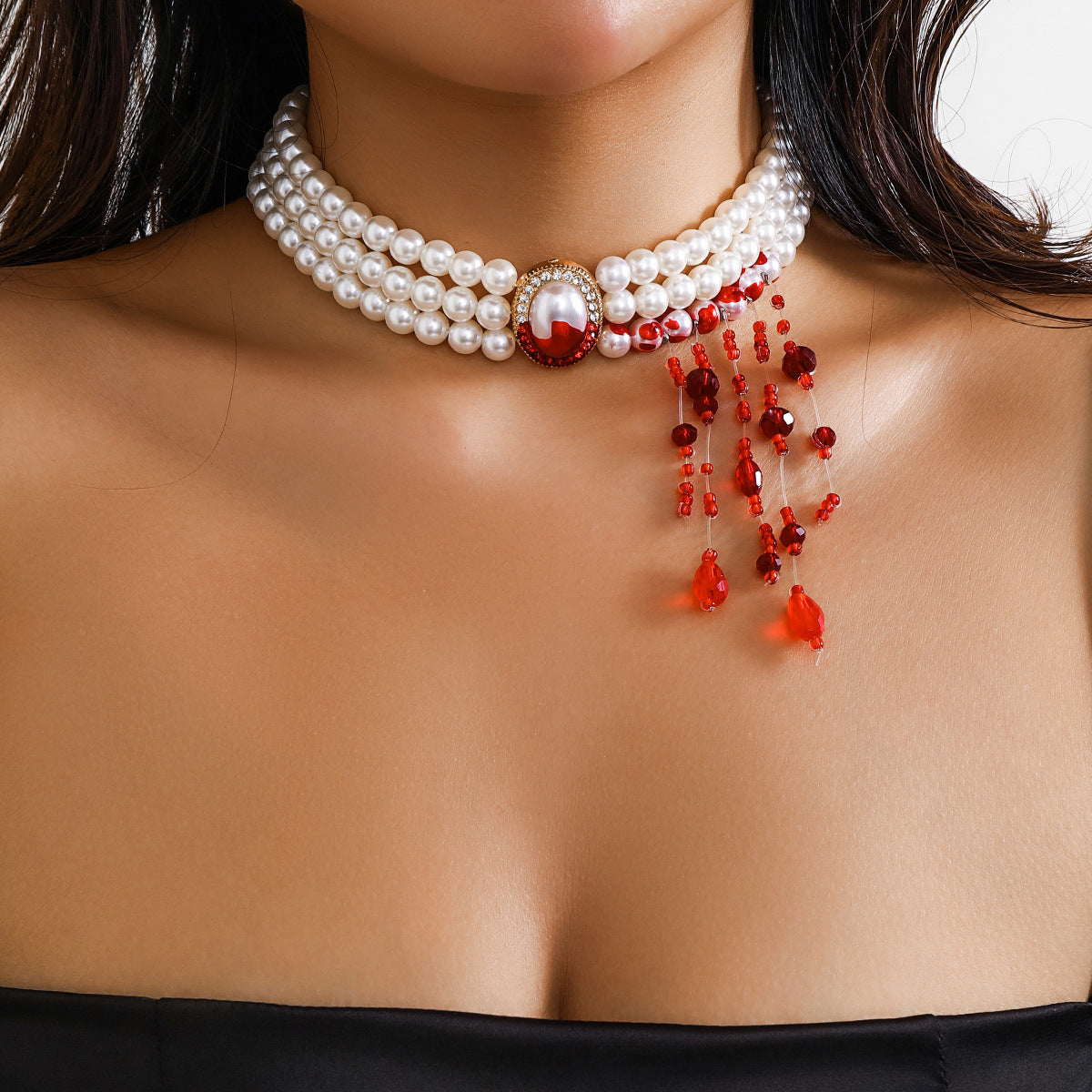 Halloween Pearl Collar Retro Gothic Style - I Love Goods