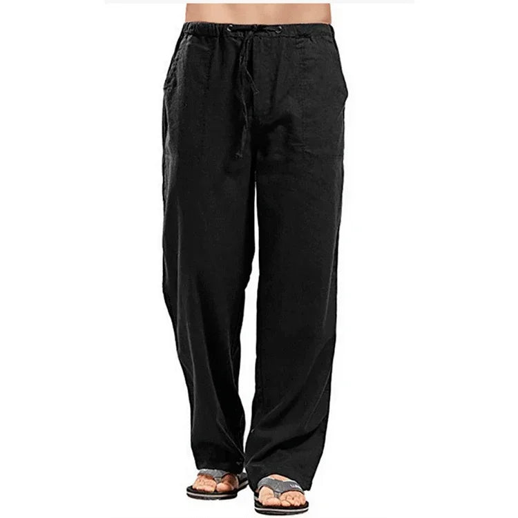 Cool & Comfy Men's Summer Linen Trousers - I Love Goods