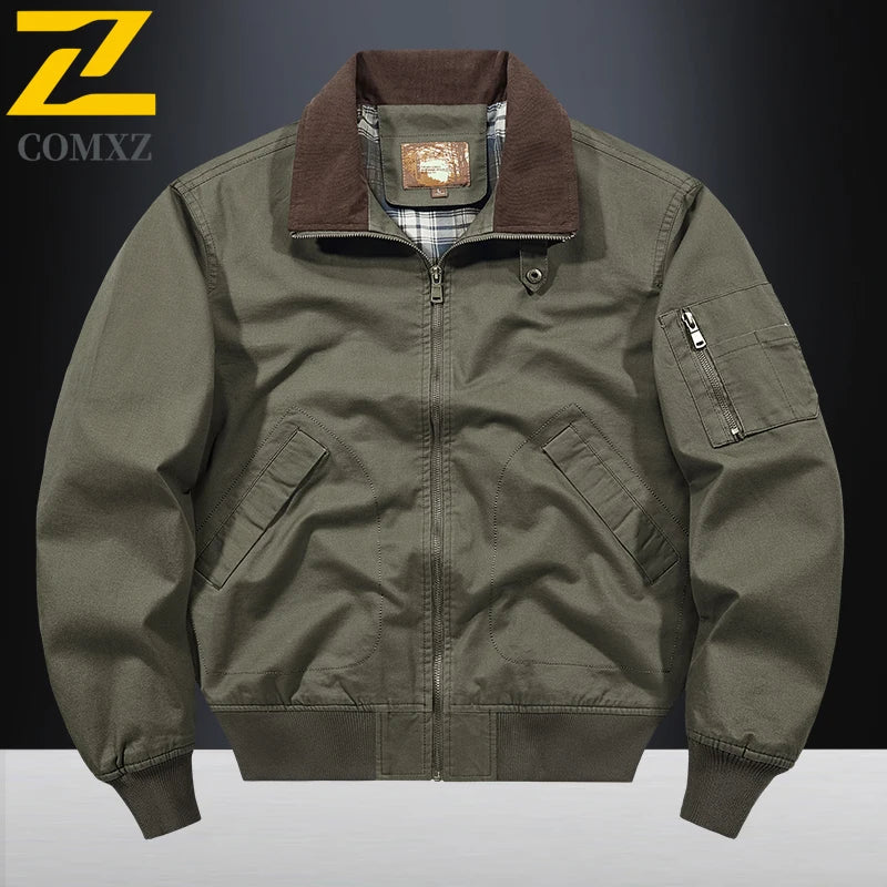 New 2025 Men's Retro Cotton Lapel Jacket - I Love Goods