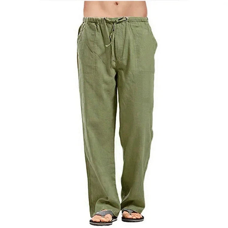 Cool & Comfy Men's Summer Linen Trousers - I Love Goods