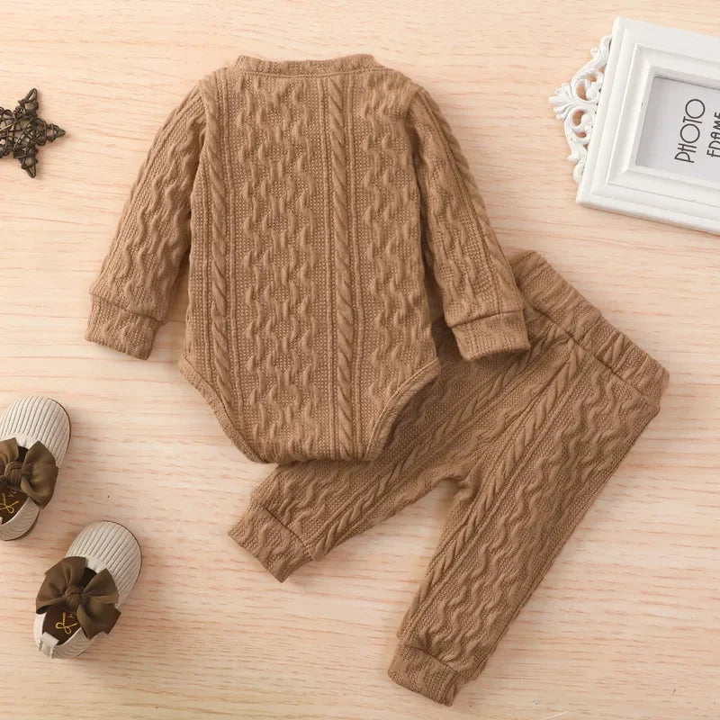 Chic Knit Baby Bodysuit Set - I Love Goods