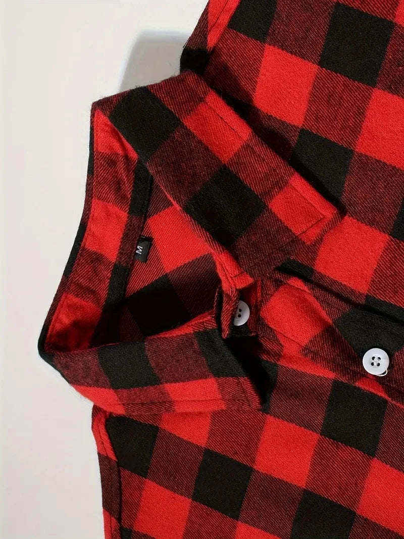 Classic Flannel Plaid Button-Down Shirt - I Love Goods