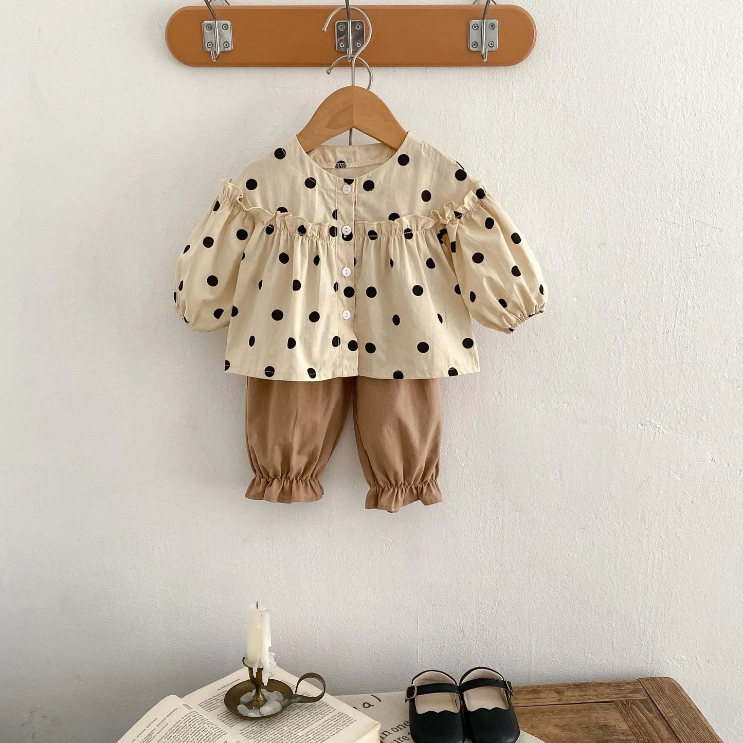 Spring and autumn baby girl top + loose trousers (tops and pants are sold separately) - I Love Goods