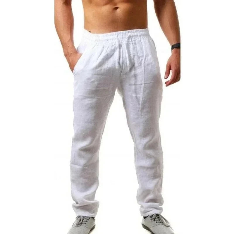 Cool & Comfy Men's Summer Linen Trousers - I Love Goods