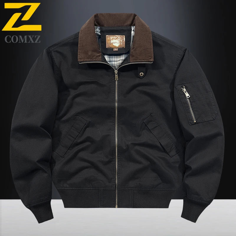 New 2025 Men's Retro Cotton Lapel Jacket - I Love Goods
