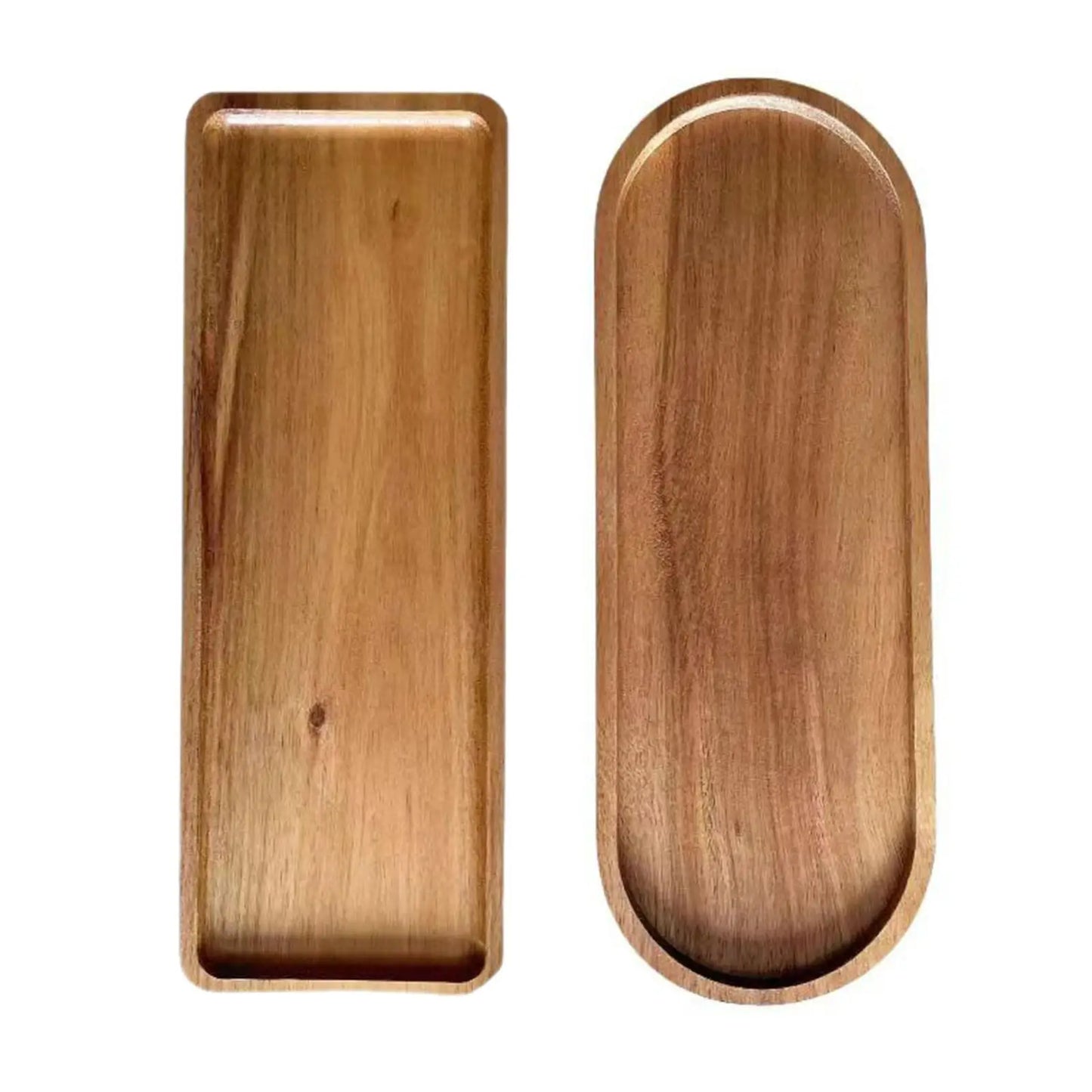 Kesoto Wooden Serving Platter Tableware Dessert Plates - I Love Goods