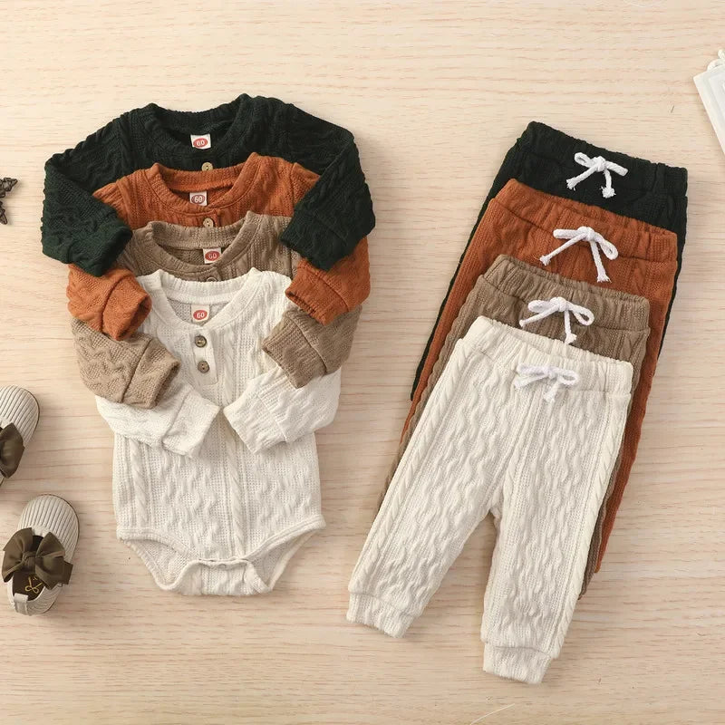 Chic Knit Baby Bodysuit Set - I Love Goods