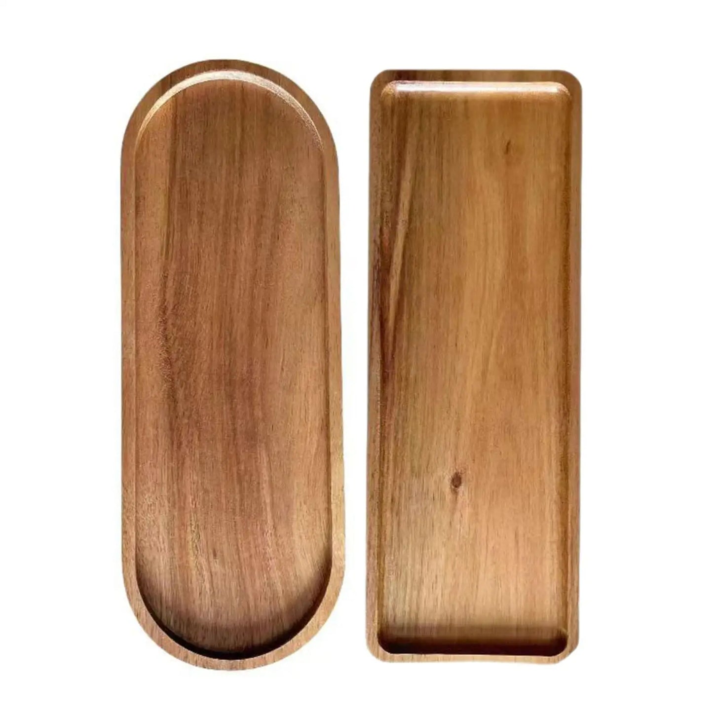 Kesoto Wooden Serving Platter Tableware Dessert Plates - I Love Goods